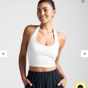 Beyond Yoga White Halter Top XS